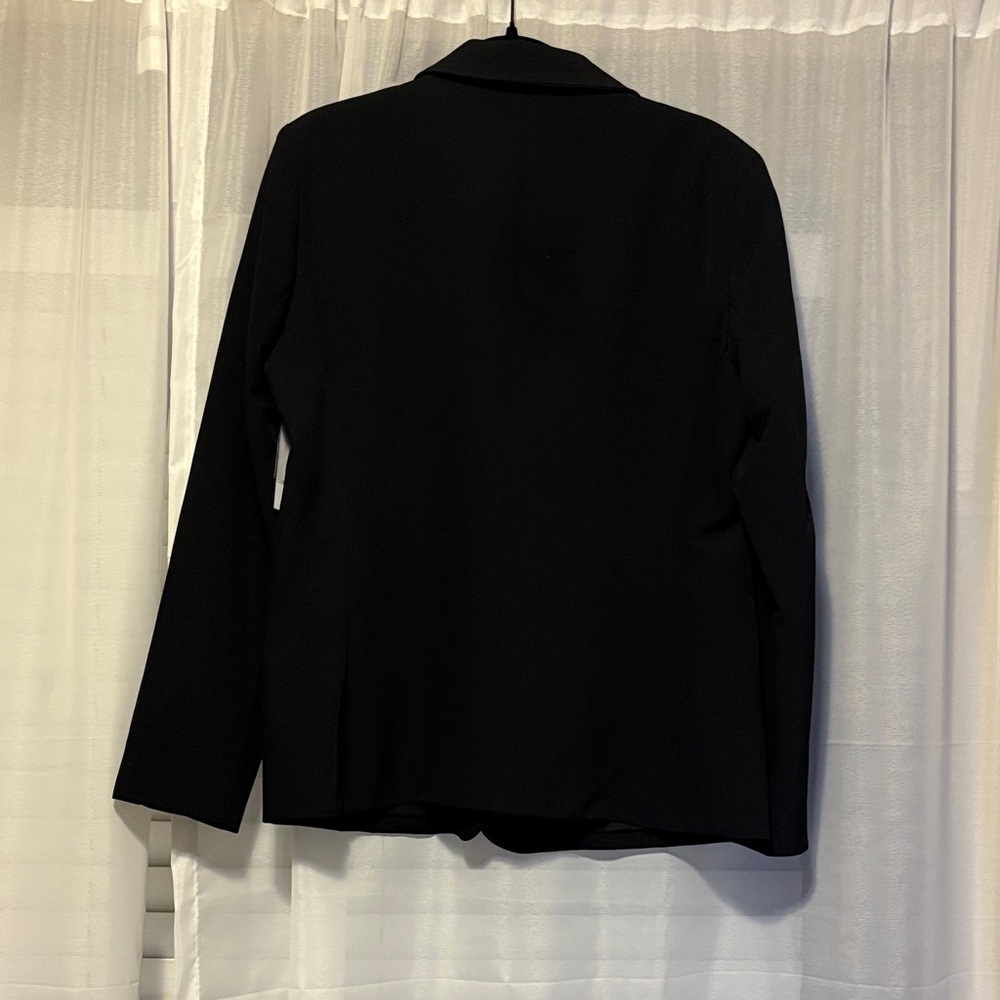 NEW Nine West Classic Single Button Black Blazer Size Large - Picture 5 of 8